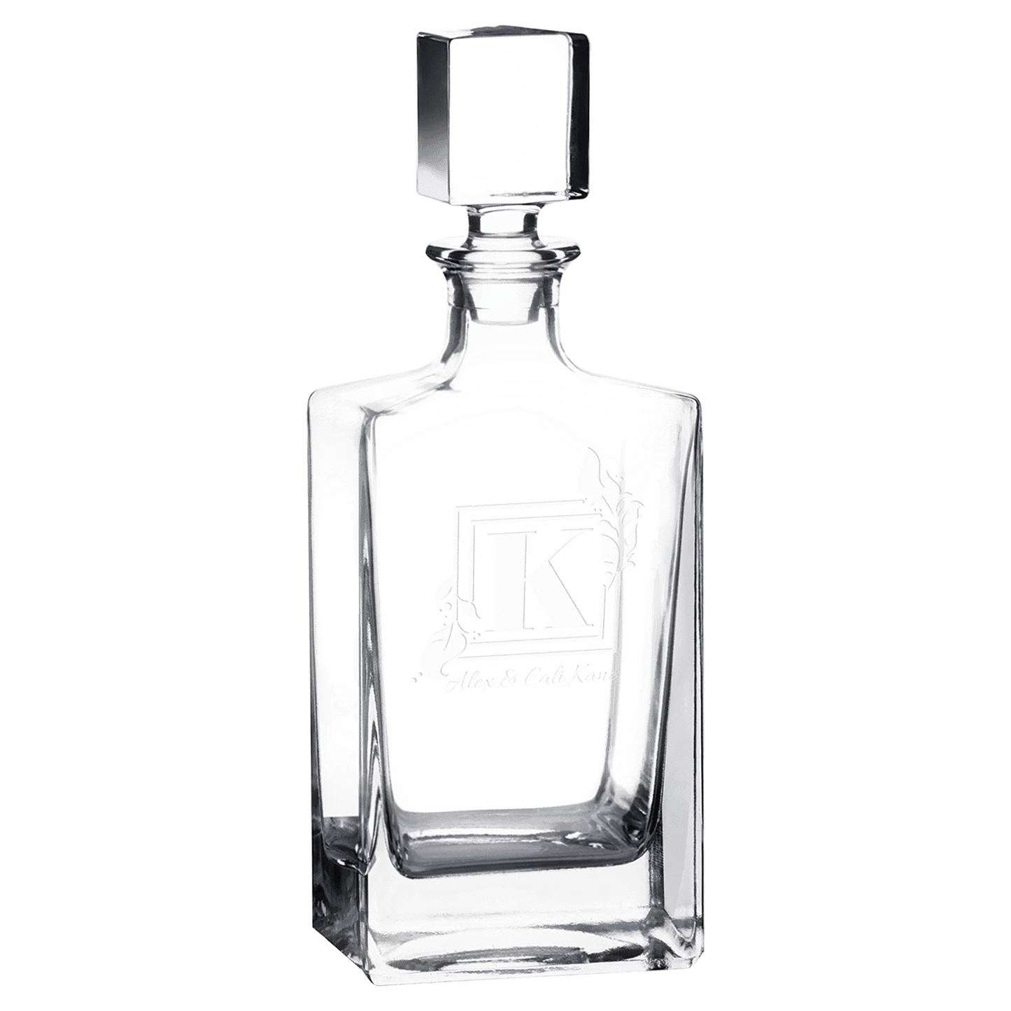Custom 810ml Rectangle Glass Decanter