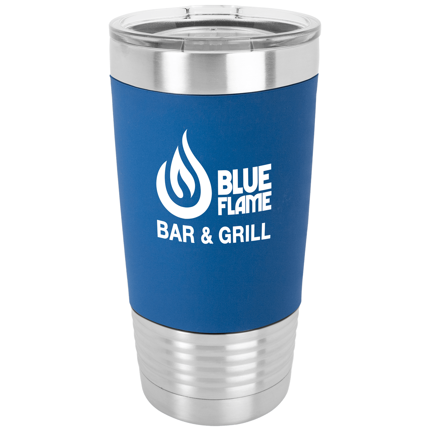 Custom 20 oz. Silicone Grip and Clear Lid