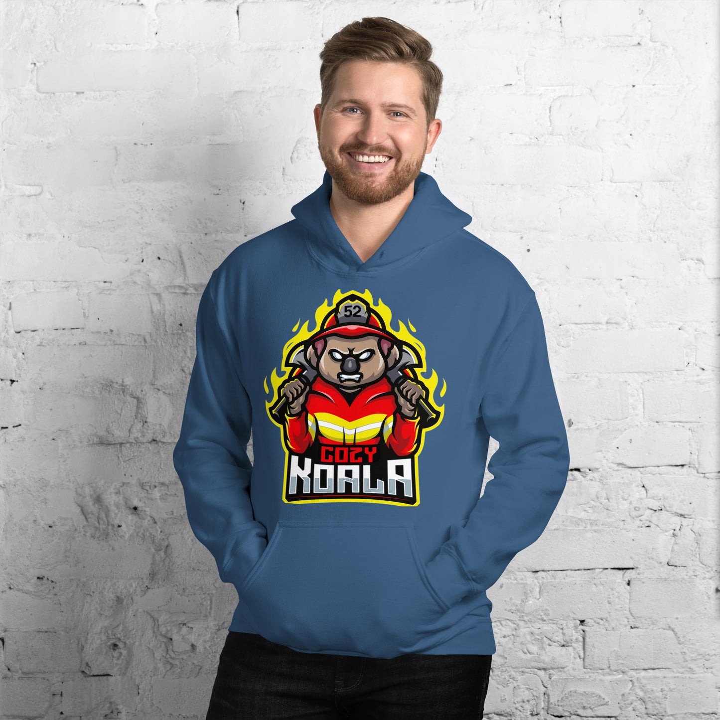 Cozy Koala Gaming Hoodie + Sticker