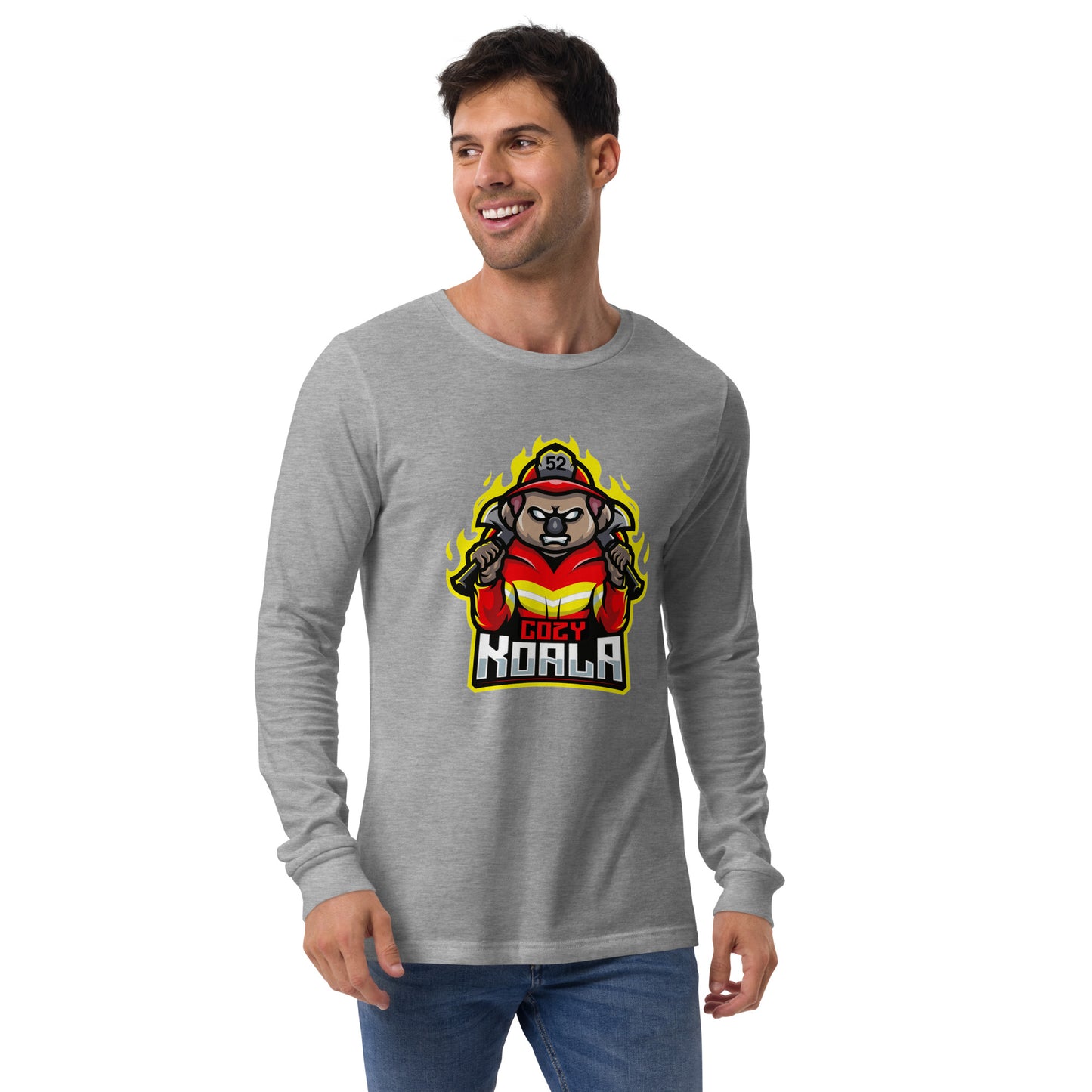 Cozy Koala Gaming LS Shirt + Sticker