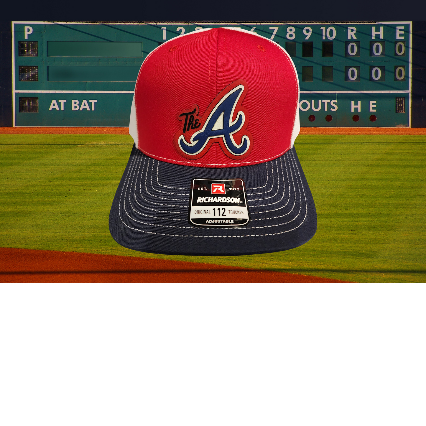 Atlanta Braves City Logo 3 color hat patch