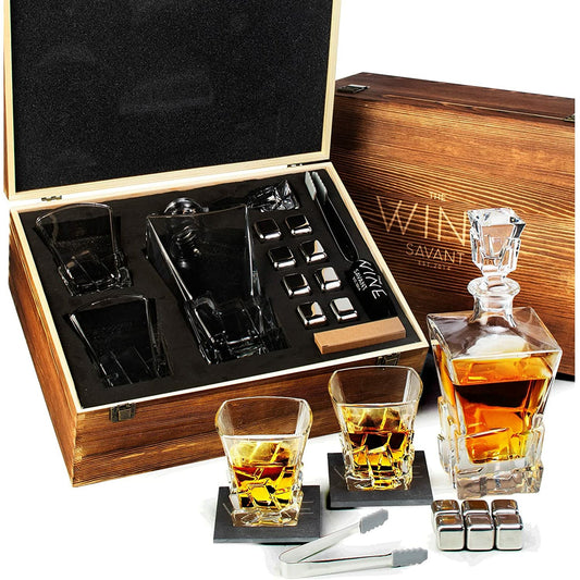 Custom Whiskey Decanter Gift Set